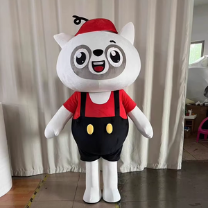 Uyeah <span class=keywords><strong>Disfraz</strong></span> de Mascota Personalizado de <span class=keywords><strong>Gato</strong></span> de Dibujos Animados, Traje de Mascota para Adultos, <span class=keywords><strong>Disfraz</strong></span> de Mascota de Mapache con Diseño Personalizado Promocional - Product Image 2