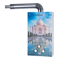 Chauffe-eau à gaz instantané sans réservoir 10L 12L à évacuation forcée, type Geyser, pour usage domestique, compatible GPL/GN, fabrication OEM/ODM