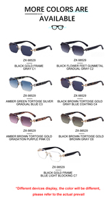 Lunettes <span class=keywords><strong>de</strong></span> soleil Partagas pour femmes, <span class=keywords><strong>de</strong></span> créateur, sans monture, rectangulaires, avec verres taillés en diamant, protection UV400, personnalisables avec logo, vente en gros - Product Image 6