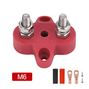 Bloc de bornes fixe M6 48V, connecteur de batterie robuste pour voiture, camping-car, yacht - Product Image 1