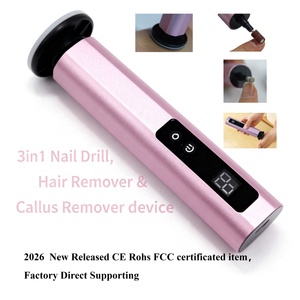 Épilateur 3-en-1 en métal et cristal, anti-callosités, polisseur d'ongles, étanche IPX4, fonctionnement en anglais - Soins personnels à domicile - Product Image 6