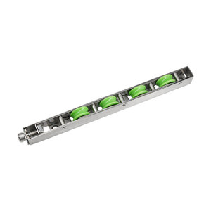 Rodillo de 4 ruedas verdes de polea de Pvc, puertas de rueda de riel deslizante, rodillo de ventana deslizante plana de calidad en tándem - Product Image 1