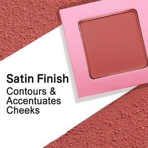 2023 toz allık paleti Pan özel etiket üreticileri pırıltılı mat su geçirmez Vegan organik pembe allık - Product Image 5