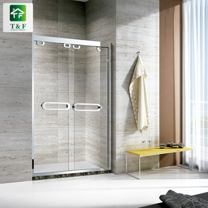 Cabina de ducha de forma recta moderna, puerta de vidrio rectangular <span class=keywords><strong>para</strong></span> baño pequeño - Product Image 5