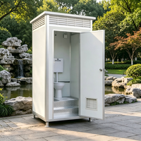 Toilettes mobiles modulaires préfabriquées, toilettes portables en conteneur pour extérieur