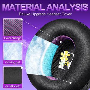 Сменные амбушюры Jomwag Magic Ice <span class=keywords><strong>Gel</strong></span> для Zone-High-Density: шумоизоляция и охлаждение (черный/фиолетовый) - Product Image 3