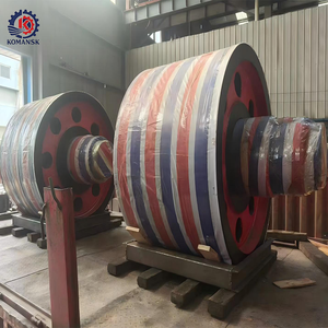 גלגלת תמיכה מותאמת אישית לכריית פחם, גלגלת רכיבה עם ציר הרכבה, עשויה מחומר יצוק בקוטר גדול במיוחד, לעבודה כבדה. - Product Image 6