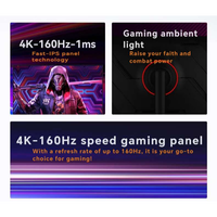 Monitor Gaming de 32 Pulgadas, 4K, 160Hz, 1ms, IPS Rápido, HDR 400, Adaptive Sync para PC, PS5, Xbox