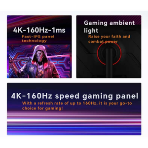 Moniteur de jeu 32 pouces 4K 160Hz 1ms Fast IPS HDR 400 Adaptive Sync pour PC PS5 Xbox - Product Image 2