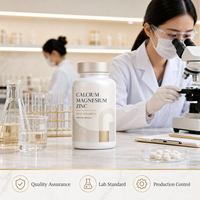 Complément Minéral Vitamine D3 Calcium Fer Zinc Sélénium Capsules Haute Puissance Immunité 100 gélules 1,2g OEM