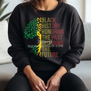 Black History Month Árbol genealógico Black History Honrando el pasado Inspirando el futuro Diamantes de imitación Transferencia de calor para sombreros de ropa - Product Image 2