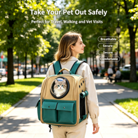 Sac à dos pour animaux de compagnie pliable, respirant, multifonctionnel, de grande capacité, de type capsule spatiale, pour les voyages en plein air, vente en gros