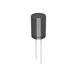 ตัวเก็บประจุแบบ Through Hole รุ่น SXR101M016ST ของแท้ ยี่ห้อ CAP ALUM ความจุ 100uF 20% 16V แบบ Radial TH - Product Image 1