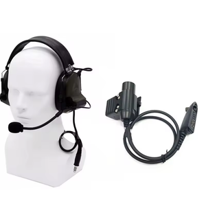 <span class=keywords><strong>Casque</strong></span> spécialisé pour talkie-walkie Motorola GP340 GP338 GP328 GP380, écouteurs supra-auriculaires avec micro PTT et tour de cou extensible - Product Image 6