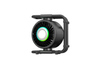 Ventilateur portable rechargeable ODM dernière génération pour la maison, le bureau, le camping, rotatif, avec éclairage LED RGB 16000mAh