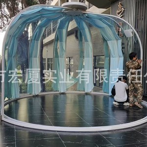 <b>Inflatable</b> Bubble Tent Transparent Plastic Outdoor Starry Sky Dome Camping <b>House</b> - Product Image 4