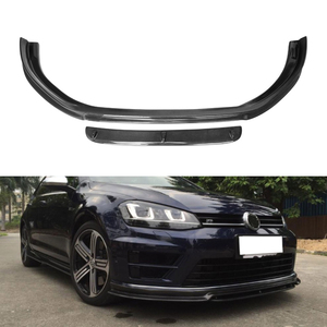 VW Golf 7 için 2 adet karbon Fiber ön tampon altı spoyler MK7 VII <span class=keywords><strong>R</strong></span> Hatchback 2014-2017 RZ stil yeni durum - Product Image 2