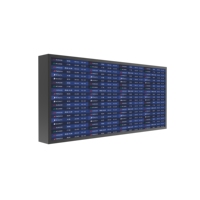 Cadre de montage rectangulaire en aluminium FIDS pour bande lumineuse LED, affichage des informations de vol à l'aéroport, boîte lumineuse encastrée murale haute