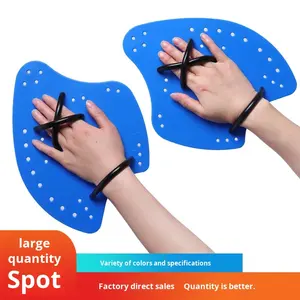 Aletas de entrenamiento de natación profesionales para adultos y niños, estilo hacha, Palma de goma para práctica de carrera de brazo automático - Product Image 2