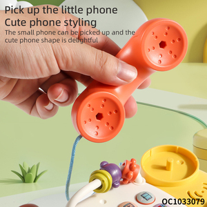Perro personalizado al por mayor educación de la primera infancia juguetes de aprendizaje niños jugando música eléctrica teléfono móvil de plástico de juguete para niños - Product Image 4