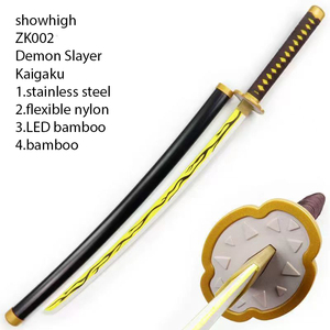 Cosplay Demon Slayer Kokushibo <span class=keywords><strong>Kaigaku</strong></span> Genya espada Katana de la serie Popular hecha de plástico de bambú ZK001 - Product Image 3