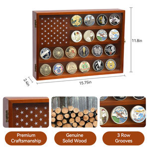 Placa personalizada del ejército/marina/Fuerza Aérea bloqueable protección UV militar desafío medalla moneda insignias pantalla tela foto marco Animal - Product Image 5