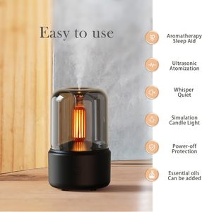 New Design USB Tabletop <b>Essential</b> <b>Oil</b> <b>Diffuser</b> Ultrasonic Air Humidifier LED Light App-Controlled 1 Year Warranty Household - Product Image 3