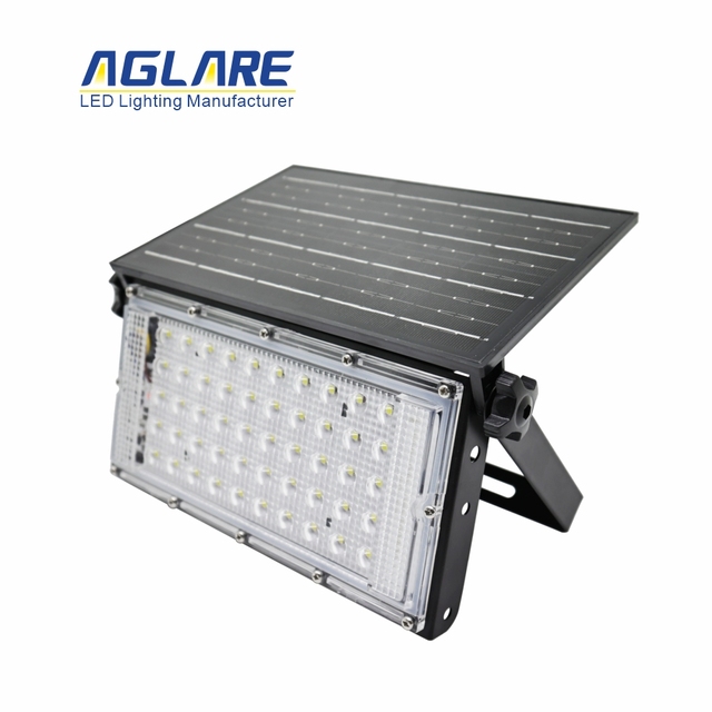 Aglare LED Road Light Die Cast Aluminum IP65 Light Sensor Waterproof Outdoor 50W 100W 150W 200W Solar Flood Lights
