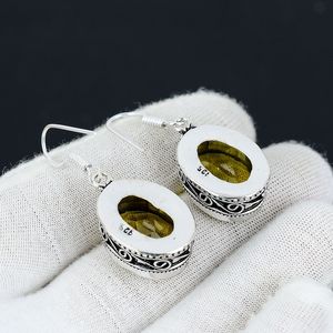 Factory Handmade Best Quality 925 Sterling Silver Dangle <b>Earrings</b> <b>Citrine</b> Faceted Gemstone Drop Design for Parties and Gifts - Product Image 4