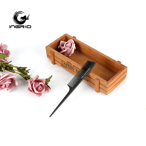 Nhãn hiệu riêng Salon công cụ chống tĩnh chia tay Lược khả năng chịu nhiệt sợi carbon rat đuôi Lược - Product Image 5