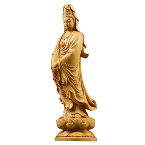 Universal Lacquerware Carving of Guanyin Bodhisattva Health and Safety Symbolizing Compassion and Wisdom