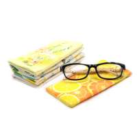 Pochette pour lunettes de soleil en microfibre imprimée de logo personnalisé avec feuille de fer élastique Étuis et sacs à lunettes