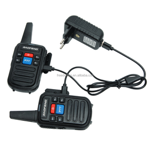 Vente en gros de talkies-walkies portables miniatures BF-C50, radio analogique UHF bidirectionnelle, 3W, 16 canaux, portée de 0 à 5 km, charge de type C - Product Image 4