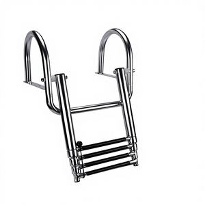 Escalera de Embarque Telescópica Plegable de Acero Inoxidable, Escalera de Lanzamiento con Pasamanos de Cuatro Secciones, Herraje Marino para Comercio Transfronterizo - Product Image 4