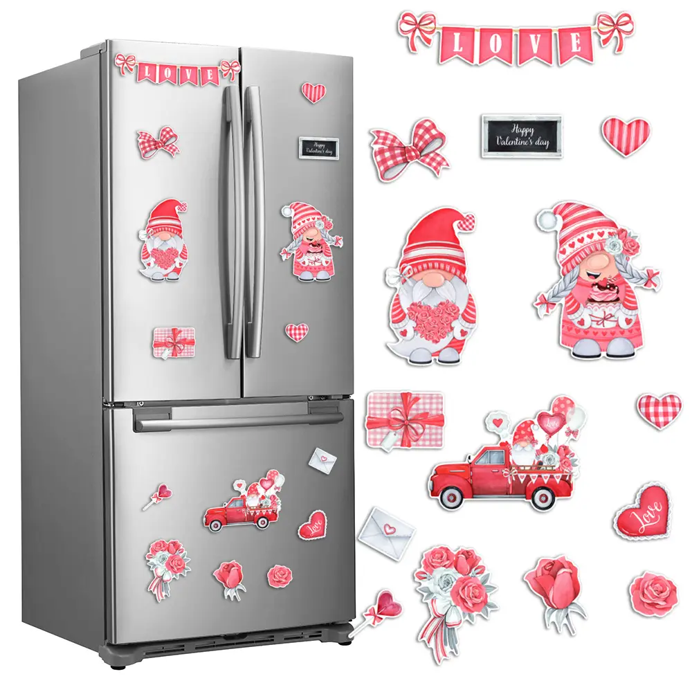 Lvfan ct147 từ ngày Valentine tủ lạnh Sticker lùn tình yêu Sticker kỳ nghỉ bên trang trí