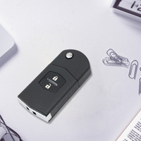 SZMAISHI Clé de voiture télécommandée pliante à 2 boutons FCCID 41521 avec puce 4D63 433MHz pour clé à transpondeur Maz-da M3 M6 Vehivle