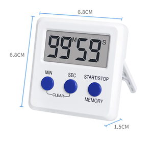 Yükseltme elektronik dijital mutfak zamanlayıcı büyük LED ekran 99 saat Loud Alarm akülü masa açık kullanım pişirme - Product Image 2