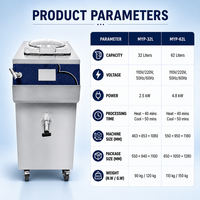 Melkpasteurisatiemachine 62L Commerciële Sap Pasteuriseerder Fruit Sap Voedsel Sterilisator Pasteurisatiemachine voor Sap
