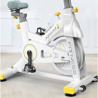 Ultra-leiser Standfahrradtrainer mit Magnetwiderstand, 150 kg maximale Belastbarkeit, Herzfrequenzüberwachung, Trainingsprogramme für den Heimgebrauch