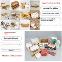 Boîte carrée jetable personnalisée en papier kraft à neuf compartiments avec couvercle et fond, logo imprimé sur mesure, pour fondue, pique-nique, desserts, cadeaux