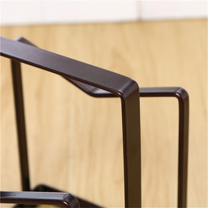 Étagères de rangement de cuisine modernes à double niveau en acier inoxydable pour couteaux, planches à découper, casseroles, assiettes, vaisselle - Product Image 2