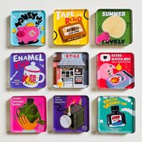 Aimant de réfrigérateur personnalisé en acrylique, design sur mesure, logo imprimé transparent, souvenir panoramique, cadeau pour la décoration de la maison et de la cuisine