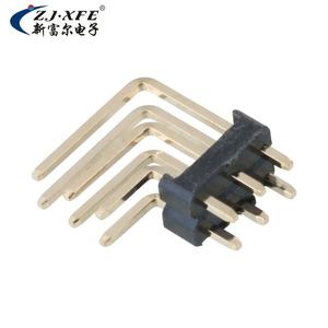 Connecteur de carte de circuit imprimé (PCB) à broches coudées en gros, pas de 2,54 mm, 2 à 80 pôles, H=2,5 mm, triple rangée - Product Image 4