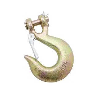 G43 G70 forged clevis slip hook with latch