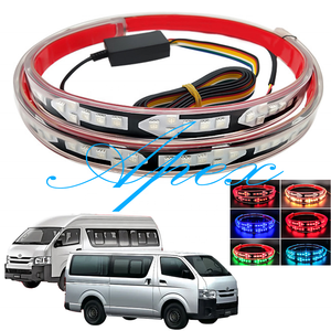 Bande lumineuse LED de hayon de voiture de 2,4 m pour HIACE KDH200, voiture, jeep, camion, coffre, clignotant, signal d'avertissement, frein, marche arrière, feu arrière - Product Image 1