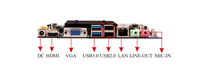 Motherboard Desktop Mini-ITX Tipis ZEROONE Baytrail N2830 Dual Core SOC DDR3L Antarmuka SATA Saluran Tunggal Grafis HD Intel