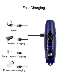 125 dB sạc nhanh USB điện ba tông tần số cao đa âm Còi Điện Tử thể thao ngoài trời còi sinh tồn - Product Image 4