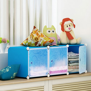 Armoire de rangement de jouets en plastique moderne simple avec séparateurs d'étagères pour une utilisation au sol bas dans le salon chambre <span class=keywords><strong>baie</strong></span> <span class=keywords><strong>vitrée</strong></span> balcon - Product Image 3
