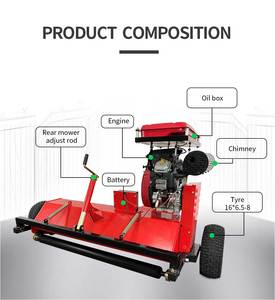 Desbrozadora <span class=keywords><strong>de</strong></span> Martillos <span class=keywords><strong>de</strong></span> Alto Rendimiento con Motor a Gasolina <span class=keywords><strong>de</strong></span> 24 HP para Mini Tractor y ATV, Nuevo para Jardinería y Silvicultura con Caja <span class=keywords><strong>de</strong></span> Cambios y Rodamientos - Product Image 5