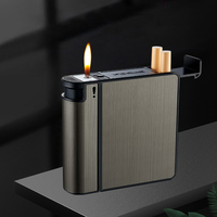 Étui à cigarettes créatif à logo personnalisé avec allume-cigare Boîtes vierges automatiques étanches